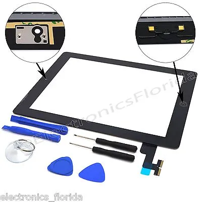 Touch Screen Digitizer Replacement For Apple IPad 2/3/4/ & Air  - Black / White • $15.99