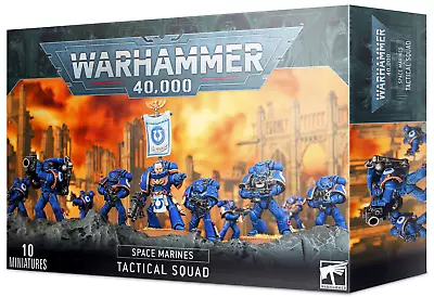 Warhammer 40000 Space Marines Tactical Squad Single Figures (2004 & 2012) • £4