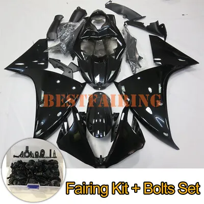 Glossy Black Fairing Kit +Bolt For Yamaha YZF R1 2009-2011 10 ABS Injection Body • $359.99