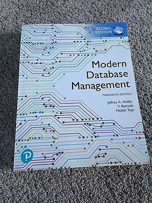 Modern Database Management 13e 13th Intl Global Edition By Jeffrey Hoffer • $43.99