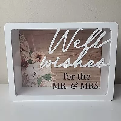 Well Wishes For The Mr. And Mrs. Wood White Wedding Note Box 11.75  X 8.75  • $19.99