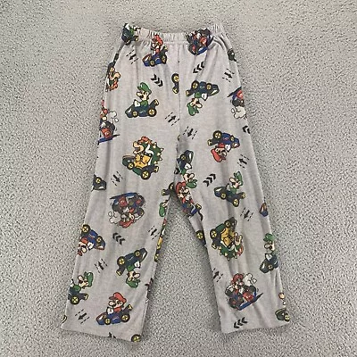 Super Mario Brothers Pants Boys 6 Gray Pajama Pants Mario Luigi Casual Bowser • $14.99