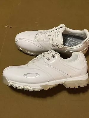 Oakley Blast Mens Sz 9.5 Golf Shoe White White Free Shipping NC • $29