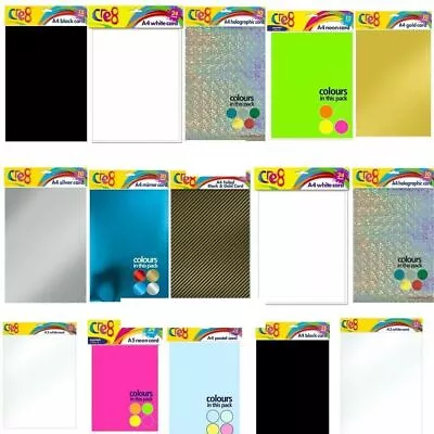 A3 A4 A5 Craft Paper Sheets Art Craft Scrapbooks Craft Paper Various Colors • £3.99