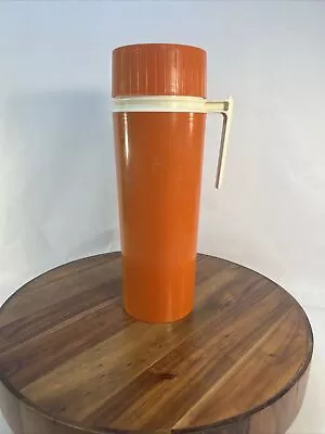 Vintage Orange Thermos Quart Size Model 7402 KING SEELEY Vacuum Jar Brand • $11.90