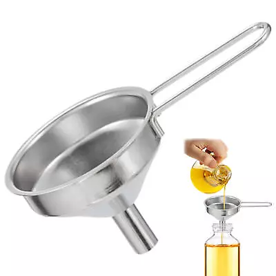 Kitchen Funnel For Filling Bottles 3Pcs Metal Stainless Steel Small Mini Funne • $12.28