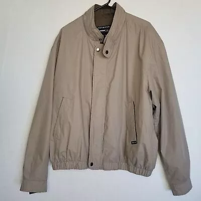 Members Only Mariner Jacket Men's 2X Tan Full Zipper Pockets • $60