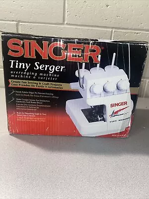 Singer Tiny Serger Overedging Sewing TS380 Plus & Box Pedal Power Cord Manual • $87