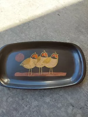 12in×6.5in Black Quail Tray • $22