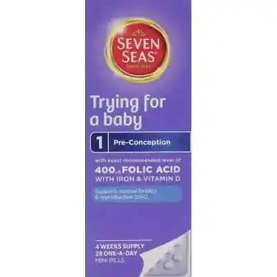 $6.21 • Buy Seven Seas Trying For A Baby - 28 One-A-Day Mini Pills