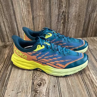 Hoka One One Speedgoat 3 Men’s Size 15 Running Shoes Vibram Blue 1123157 BCEP • $59.99