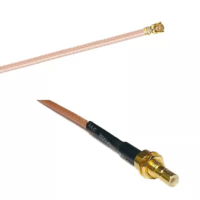 RG178 IPX U.FL To SMB MALE BULKHEAD Coax RF Cable USA-Ship • $14.24