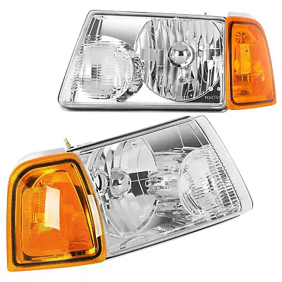 Headlights For 2001-2011 Ford Ranger Driver + Passenger Sides Headlamp One Pair • $57.99