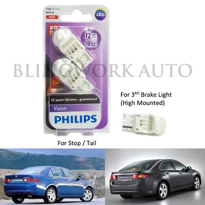 3 PCS Philips LED Brake Light Package 7443 7440 For Honda Accord EURO R CU2 CL9 • $34.99