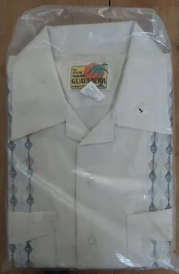 Vintage Genuine Haband Guayabera Mens Medium Beach Shirt Mexican Wedding NEW  #2 • $15