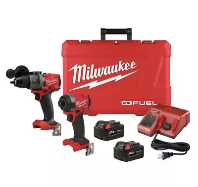 Milwaukee 3697-22 M18 FUEL Hammer Drill-Driver/Impact Driver 2-Tool Combo Kit • $280