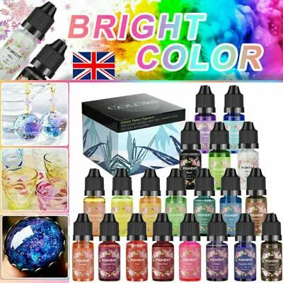 £12.95 • Buy Alcohol Ink Diffusion Resin Pigment Kit Liquid DIY Colorant Dye Art 20 Colors