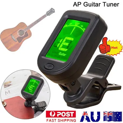 $10.98 • Buy Digital Chromatic LCD Clip-On Tuner For Guitar Ukulele Violin Acoustic Electric
