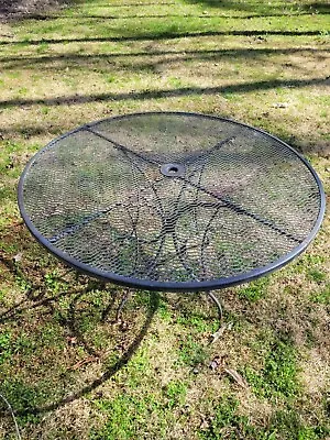 Black Vintage Wrought Iron Patio 48 Inch Table • $79.99