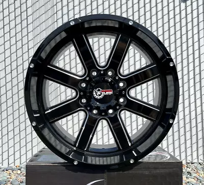 20 Inch Set Of 4 Wheels Rims 20x10 8x170 -18 Offset Black Fits Ford F250 F350 • $900