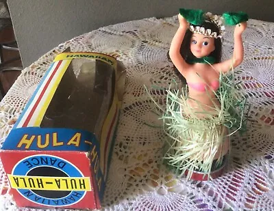 Vintage Hawaiian Dance Hula Hula Alps Japan Wind Up Toy With Box Works! • $27.50