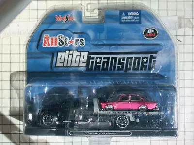 Maisto 2007 All Stars Elite Transport CS Tow & 67 VW Notchback Iridescent Pink • $21