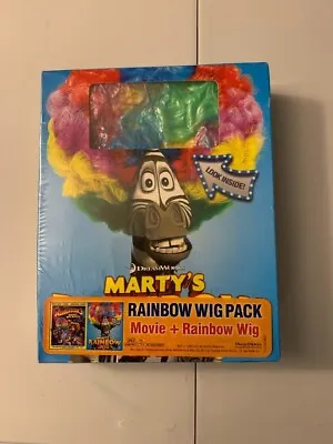 Madagascar 3: Europe's Most Wanted BluRay+ DVD+ Bonus Martys Rainbow Wig *SEALED • $5.99