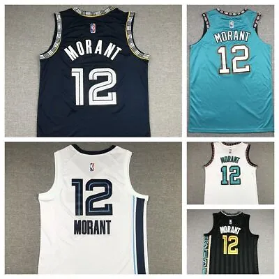 NEW Ja Morant #12 Memphis Vancouver Grizzlies Stitched Jersey Size US:S-2XL • $28.99