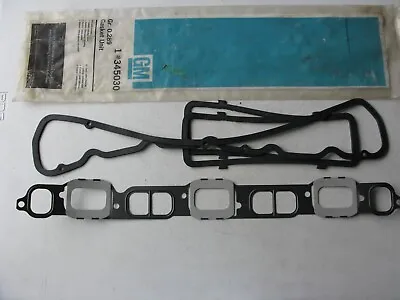 Vintage GM 345030 Intake Manifold Gasket Set For 1963-1976 Chevrolet 235 250 Eng • $74.79