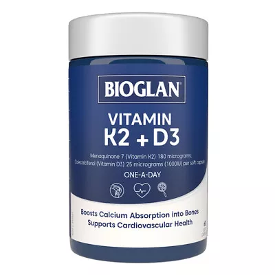 BIOGLAN K2 + D3 60 Capsules • $22.14