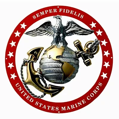 USMC Red Officer Marine Corps EGA Insignia Large Wall Emblem • $74.95