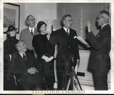 1937 Press Photo Charles Edison's Oath Taking Ceremony In Washington DC • $15.88