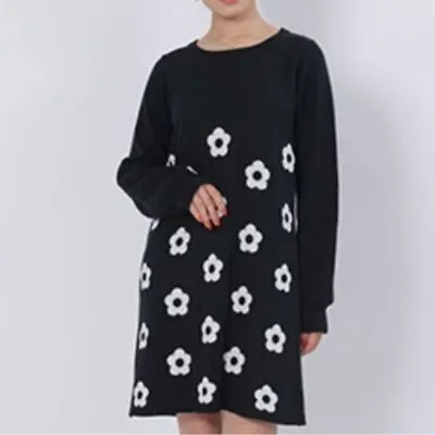 Marie Quant Daisy Knit Dress Black • £111.23