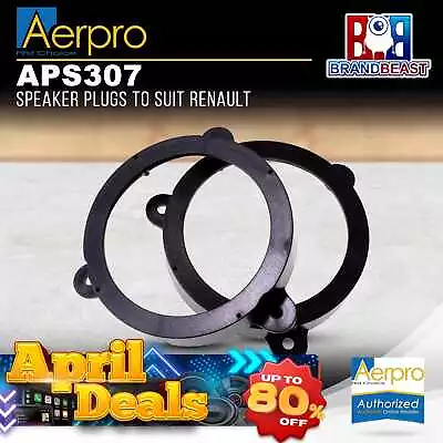 Aerpro APS307 Factory Speaker Adaptor Spacers Suit Renault Megane 2009-16 • $33.99