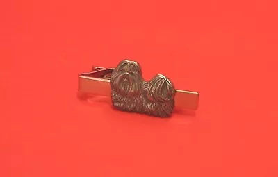 £12.99 • Buy Shih Tzu Pewter Motif Tie Clip Man's Gift Vet Pet Any Occasion Shih Tzu Gift
