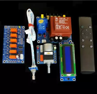 HIFI Motor Pot Preamplifier Remote Volume Control Board+Display+PSU+Input Switch • $21