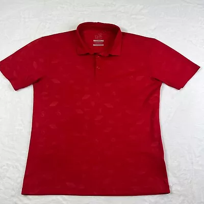 Swannies Men's Red Allover Las Vegas Sign Performance Polo Shirt  XL Geometric • $7.99