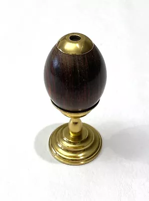Van Cort Wooden Egg Shape Kaleidoscope With Brass Stand • $46