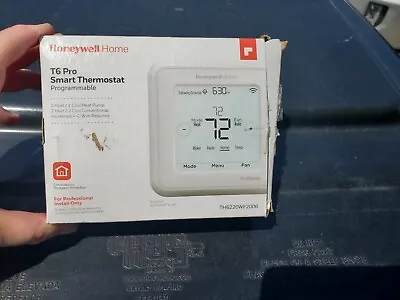 $20 • Buy Honeywell Home Pro T6 Intelligent Thermostat New In Opened Box TH6220WF2006