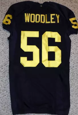 Michigan Wolverines Lamarr Woodley Jersey Authentic  Michigan Game Cut Jersey 48 • $249.99