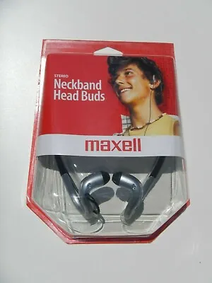 Maxell NB-HB-210 Stereo Neckband Sport Head Buds W/ Single Wire Cord • $21.98