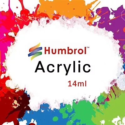 Humbrol Acrylic Model Paint 14ml Gloss Metallic Satin Matt All Colours & Shades • £3.20