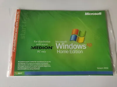 £9.70 • Buy Windows XP Home Edition 2002 CD New Sealed Microsoft With Medion Recovery Disk
