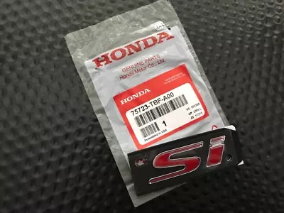 Genuine Oem Honda 2017-2019 Civic Red 'si' Rear Badge Emblem  • $19.98