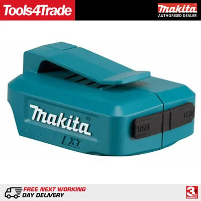 Makita DECADP05 Twin Port USB Battery Charger Adaptor For 14.4V & 18V Batteries • £35