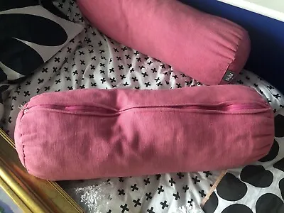 £30 • Buy Futon Company Pink  Bolster Cushions X2