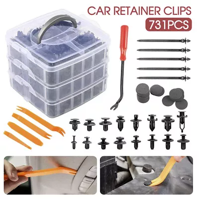 $20.49 • Buy 731x Car Trim Body Clips Kit Rivets Retainer Auto Panel Bumper Plastic Fastener