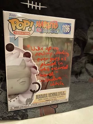 Signed Madara Uchiha Funko Pop #1196 • $150