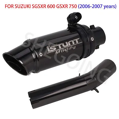 Motorcycle Full Exhaust System Midpipe For SUZUKI GSXR 600 GSXR 750 2006-2007 • $87.19