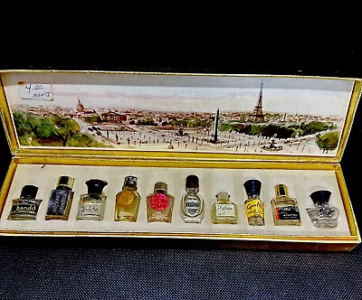 Les Meilleurs Parfums De Paris 10 Pieces Mini Hard To Find Rare EMPTY Bottles • $40